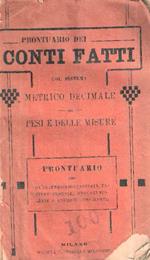 Prontuario Dei Conti Fatti Col Sistema Metrico Decimale Dei Pesi E Delle Misure