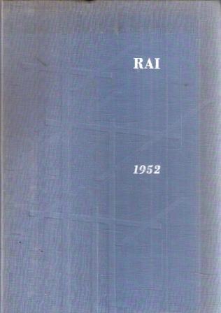 Rai Annuario 1962 Relazioni E Bilancio Dell'esercizio 1951 - copertina