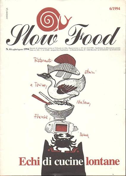 Slow Food N. 6/1994 - copertina