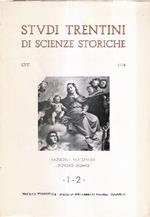 Studi Trentini Di Scienze Storiche. Numero Doppio 1-2/1978