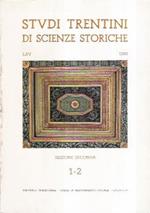 Studi Trentini Di Scienze Storiche 1-2/86 Sezione Seconda