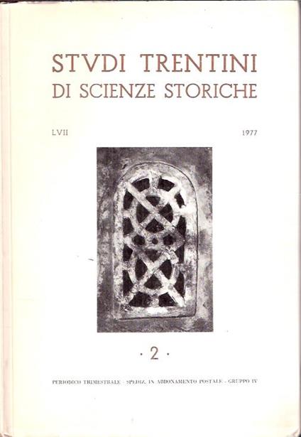 Studi Trentini Di Scienze Storiche 2/77 - copertina