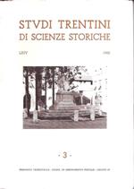 Studi Trentini Di Scienze Storiche 3. Lxiv/85