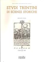 Studi Trentini Di Scienze Storiche Lxxi Sezione Prima