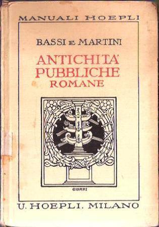 Antichità Pubbliche Romane - Walter Hubert - copertina