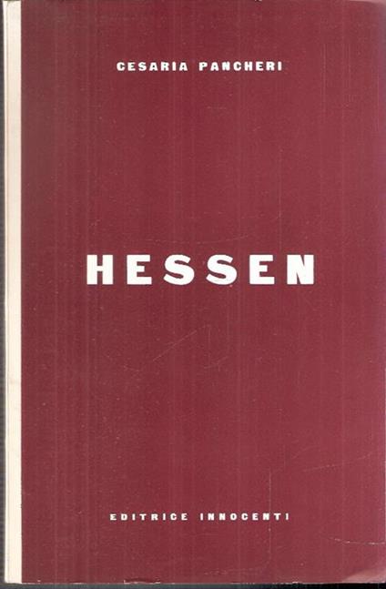Hessen - Cesaria Pancheri - copertina