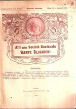 Atti della Società Nazionale Dante Alighieri Annata Completa 1911
