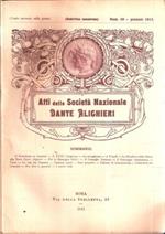 Atti della Società Nazionale Dante Alighieri Annata Completa 1913