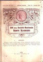 Atti della Società Nazionale Dante Alighieri Annata Completa 1914