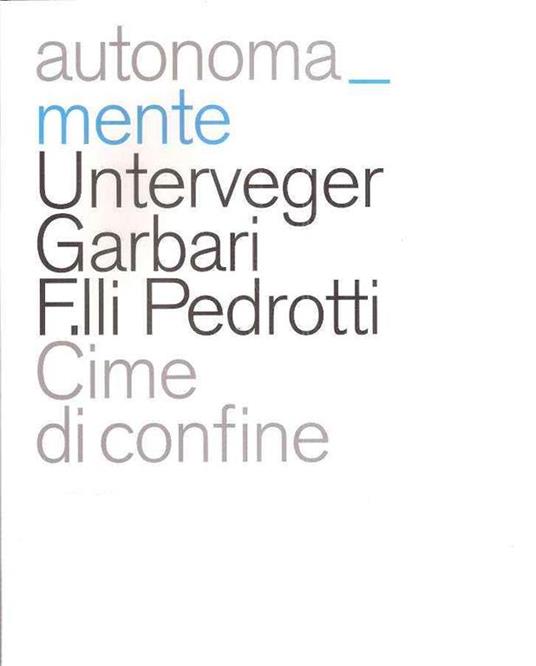 Cime Di Confine - copertina