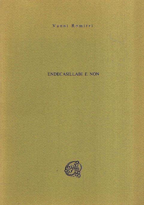 Endecasillabi e non - Vanni Romitri - copertina