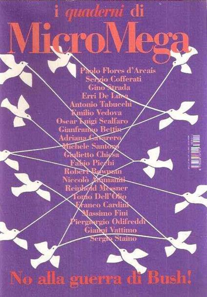 I Quaderni Di Micromega - No Alla Guerra Di Bush! - copertina