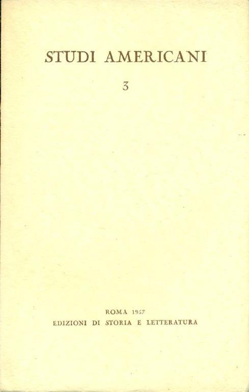 Studi Americani. 1957, N. 3 - copertina