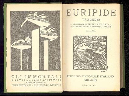Tragedie - Euripide - copertina
