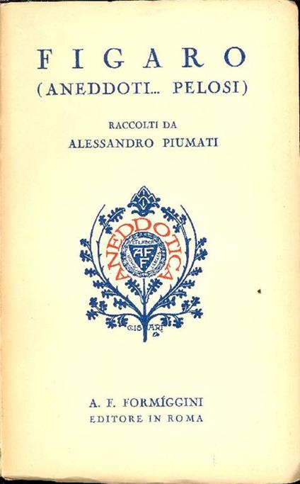 Figaro (Aneddoti pelosi) - copertina