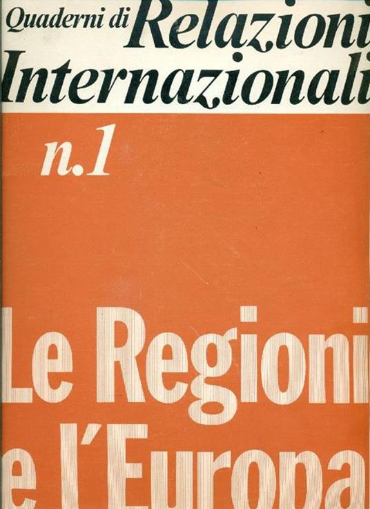 Le regioni e l'Europa - copertina