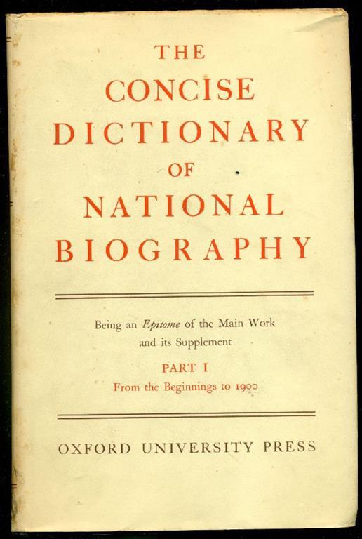 The Dictionary of National Biography - copertina