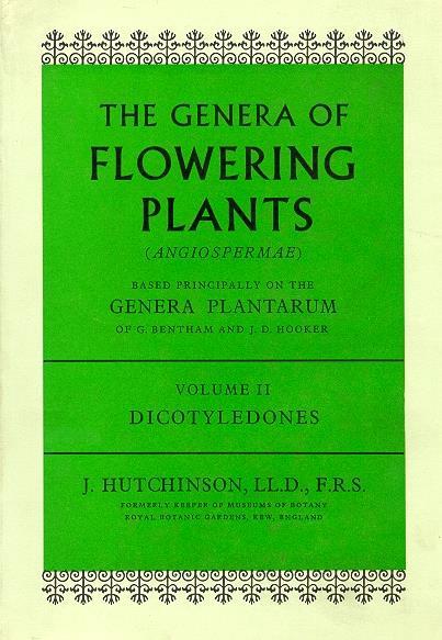 The genera of flowering plants (angiospermae) - Hutchinson J. - copertina