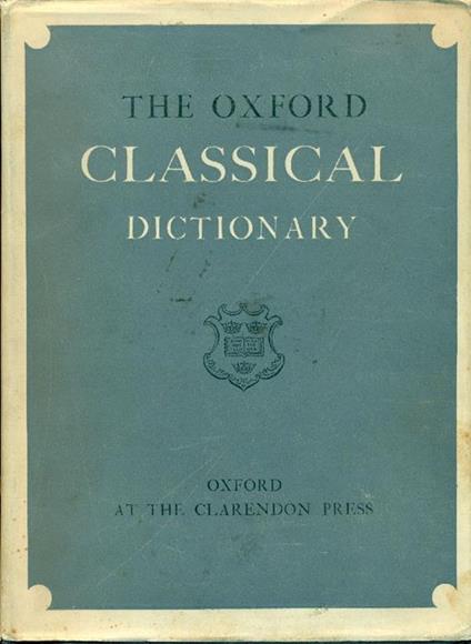 The Oxford classical dictionary - copertina