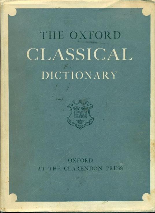 The Oxford classical dictionary - copertina