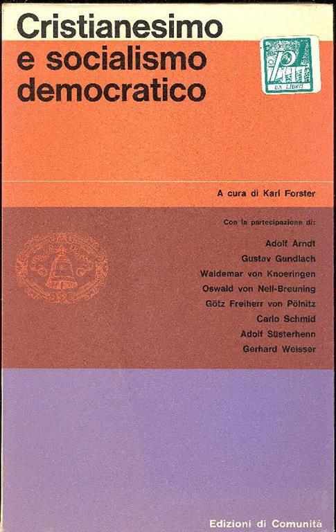 Cristianesimo e socialismo democratico - copertina
