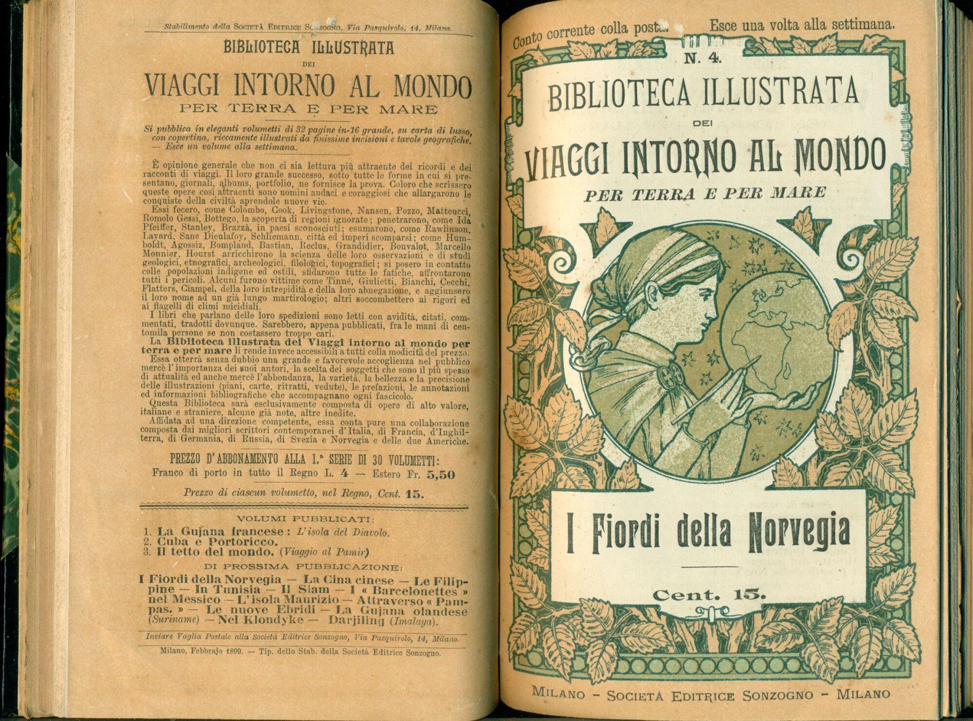 Biblioteca illustrata dei viaggi intorno al mondo per terra e per mare
