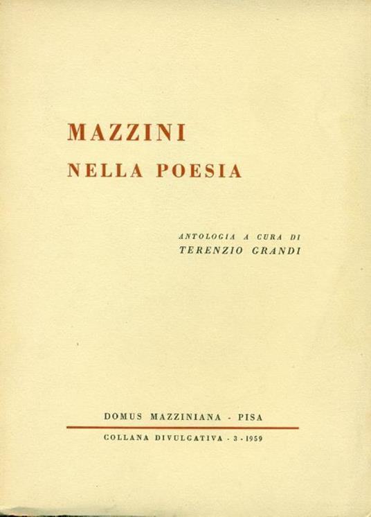 Mazzini nella poesia - copertina