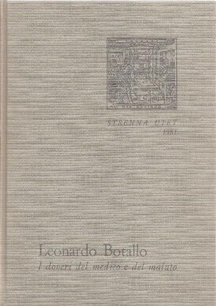 I doveri del medico e del malato - Leonardo Botallo - copertina