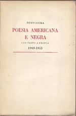 Nuovissima poesia americana e negra 1949-1953