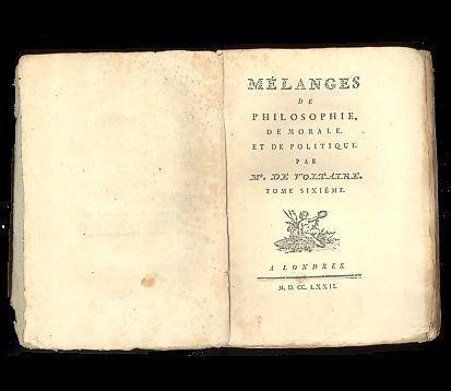 Mélanges de philosophie, de morale et de politique - Voltaire - 3