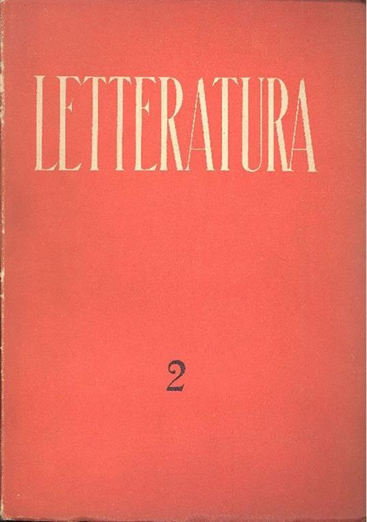 Letteratura. 1937 - N. 2 - copertina