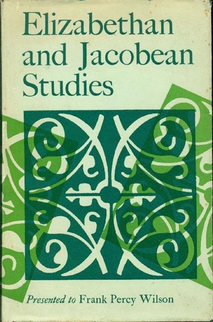 Elizabethan and Jacobean Studies - copertina