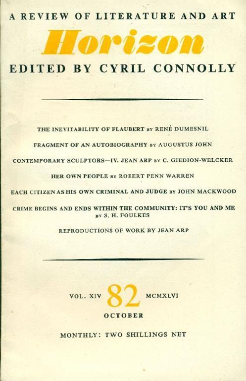 Horizon. October 1946, No. 82 - copertina