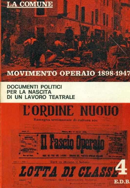 Movimento operaio 1898-1947 - copertina