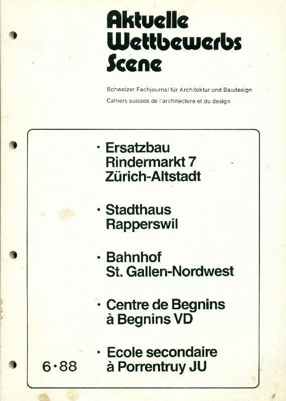 Aktuelle Wettbewerbs Scene. 1988, N.6