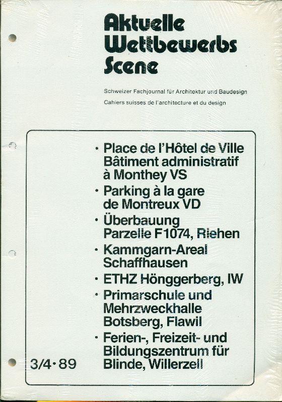 Aktuelle Wettbewerbs Scene. 1989, N.3/4