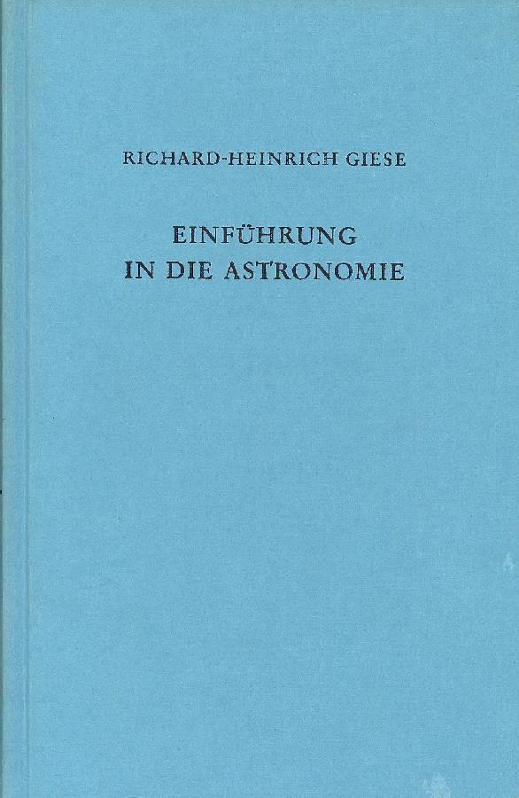 Einfuhrung in die astronomie