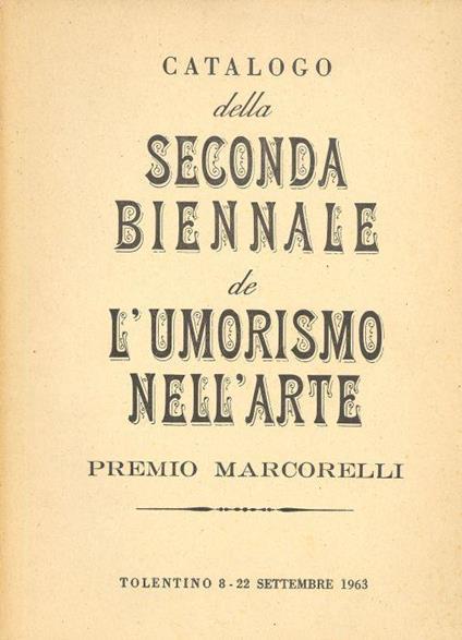 Catalogo della Seconda Biennale de l'Umorismo nell'arte - copertina