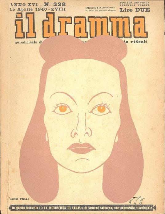 Il Dramma. Aprile 1940 - N. 328 - copertina