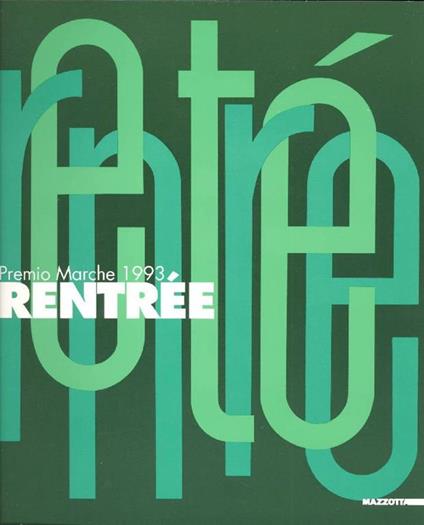 Premio Marche 1993, Rentrée - copertina