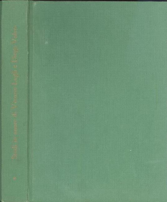 Studi in onore di Vittorio Lugli e Diego Valeri - copertina