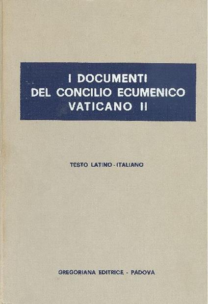 I documenti del Concilio Ecumenico Vaticano II - copertina
