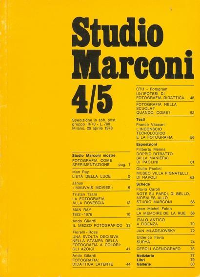 Studio Marconi 4/5 - copertina