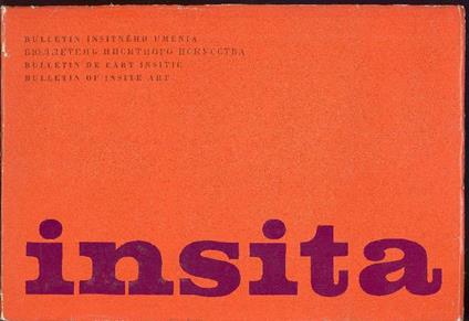 Bulletin Insitného Umenia - Bulletin de l'Art Insitic - Bulletin of Insite Art - copertina