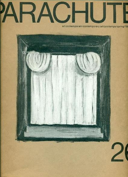 Parachute. Printemps/Spring 1982. N. 26 - copertina