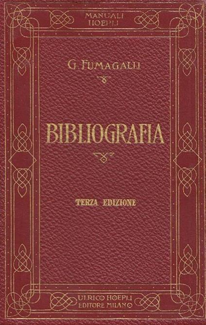 Bibliografia - copertina