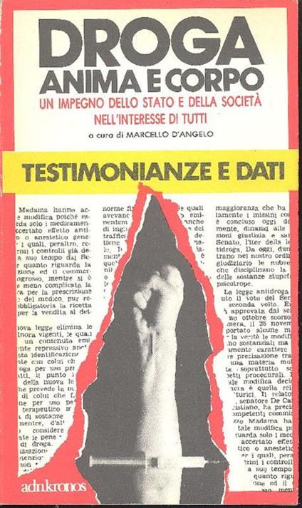 Droga. Anima e corpo - copertina