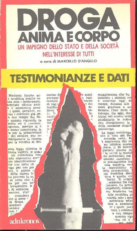 Droga. Anima e corpo - copertina