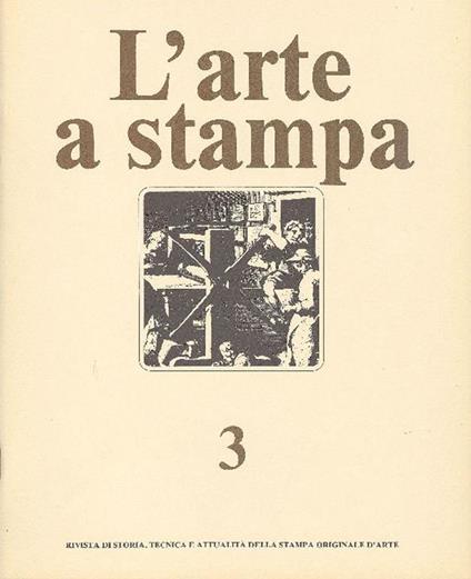 L' arte a stampa. Settembre/Ottobre 1978. N. 3 - copertina