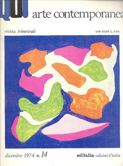 Qui Arte Contemporanea. Dicembre 1974. N. 14 - copertina